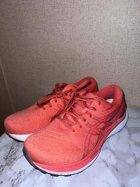 ASICS Running Shoes Size 11 Orange Athletic Sneakers